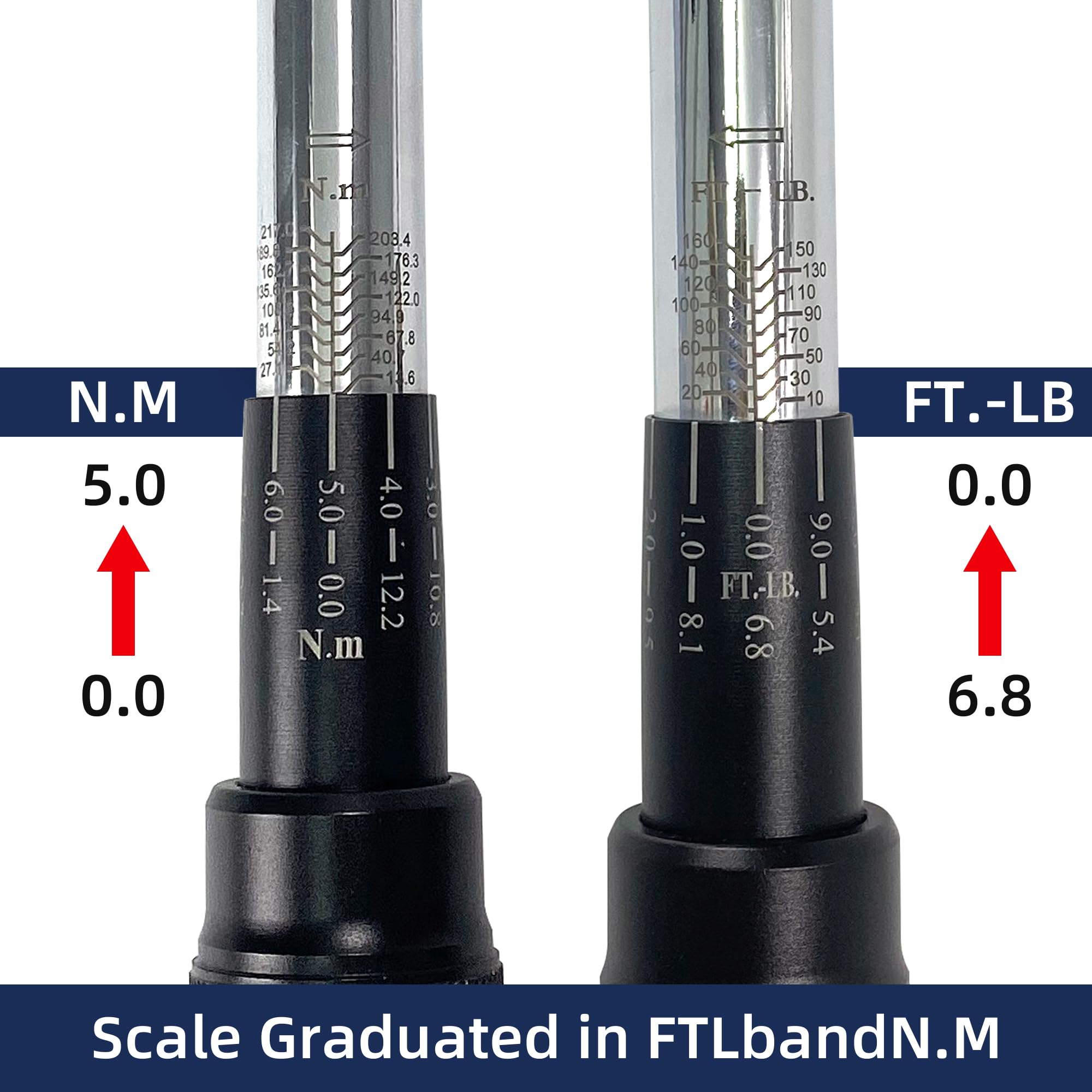 Amazon | UYECOVE 1/2-Inch Drive Click Torque Wrench, Dual